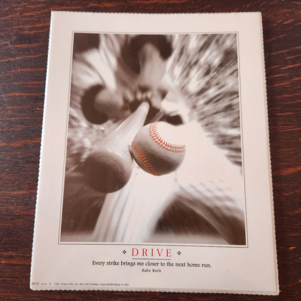 Vintage Babe Ruth Print 1999